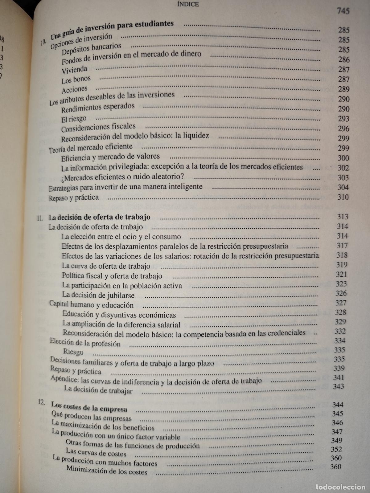 Libros de segunda mano: PRINCIPIOS DE MICROECONOM&Iacute;A. JOSEPH E. STIGLITZ - Foto 6