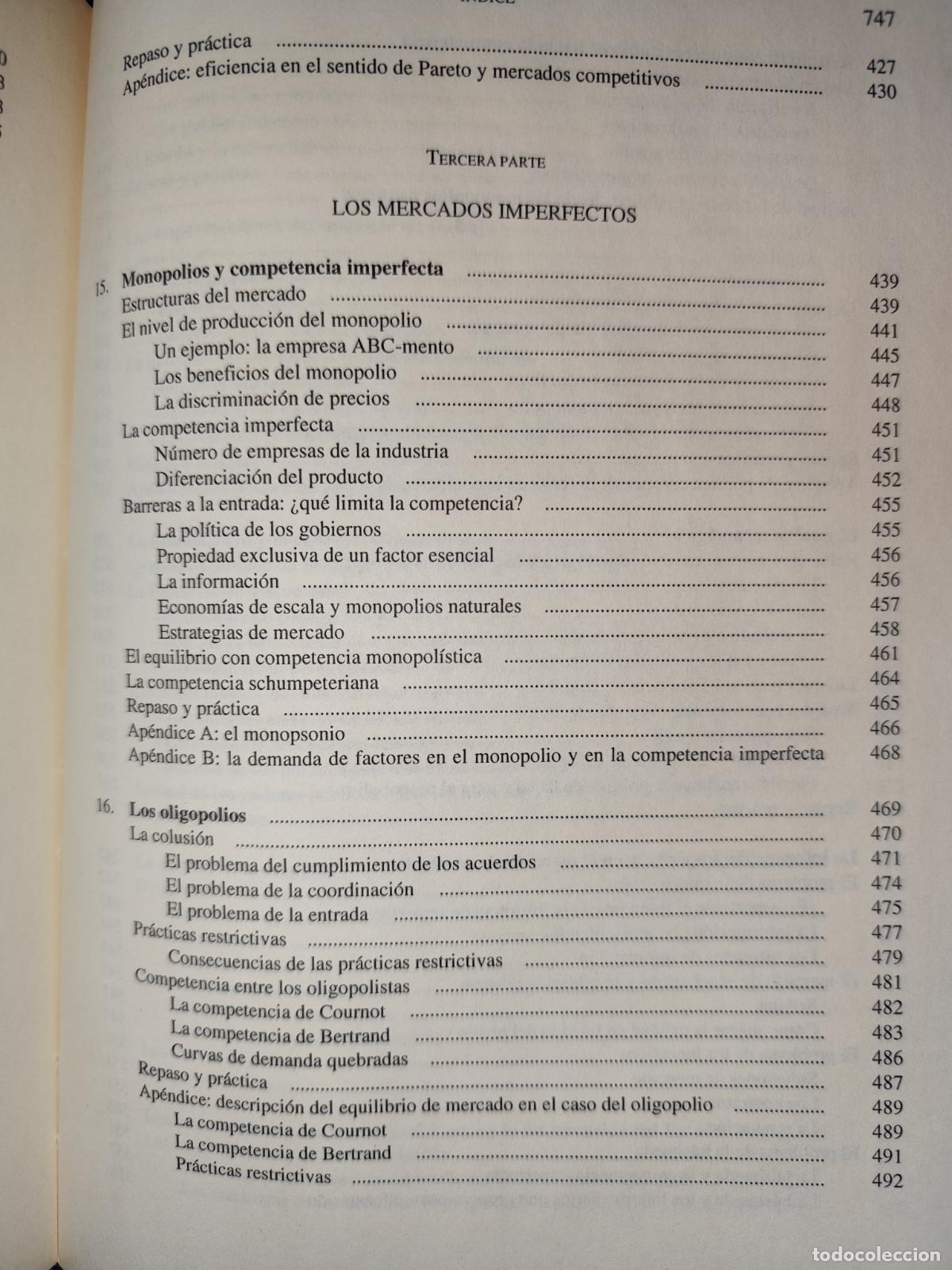 Libros de segunda mano: PRINCIPIOS DE MICROECONOM&Iacute;A. JOSEPH E. STIGLITZ - Foto 8