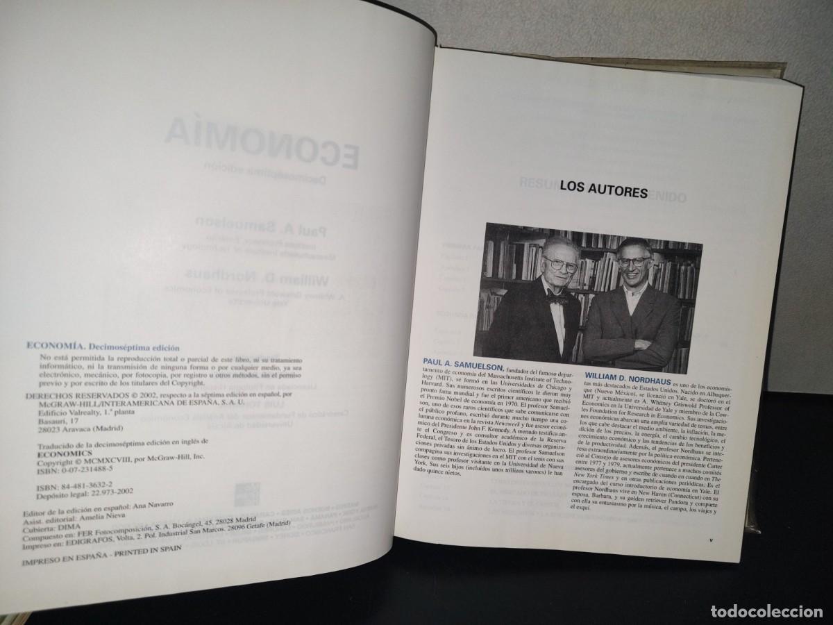 Libros de segunda mano: 159- ECONOM&Iacute;A - SAMUELSON, NORDHAUS - MCGRAW-HILL - 2002 - Foto 5