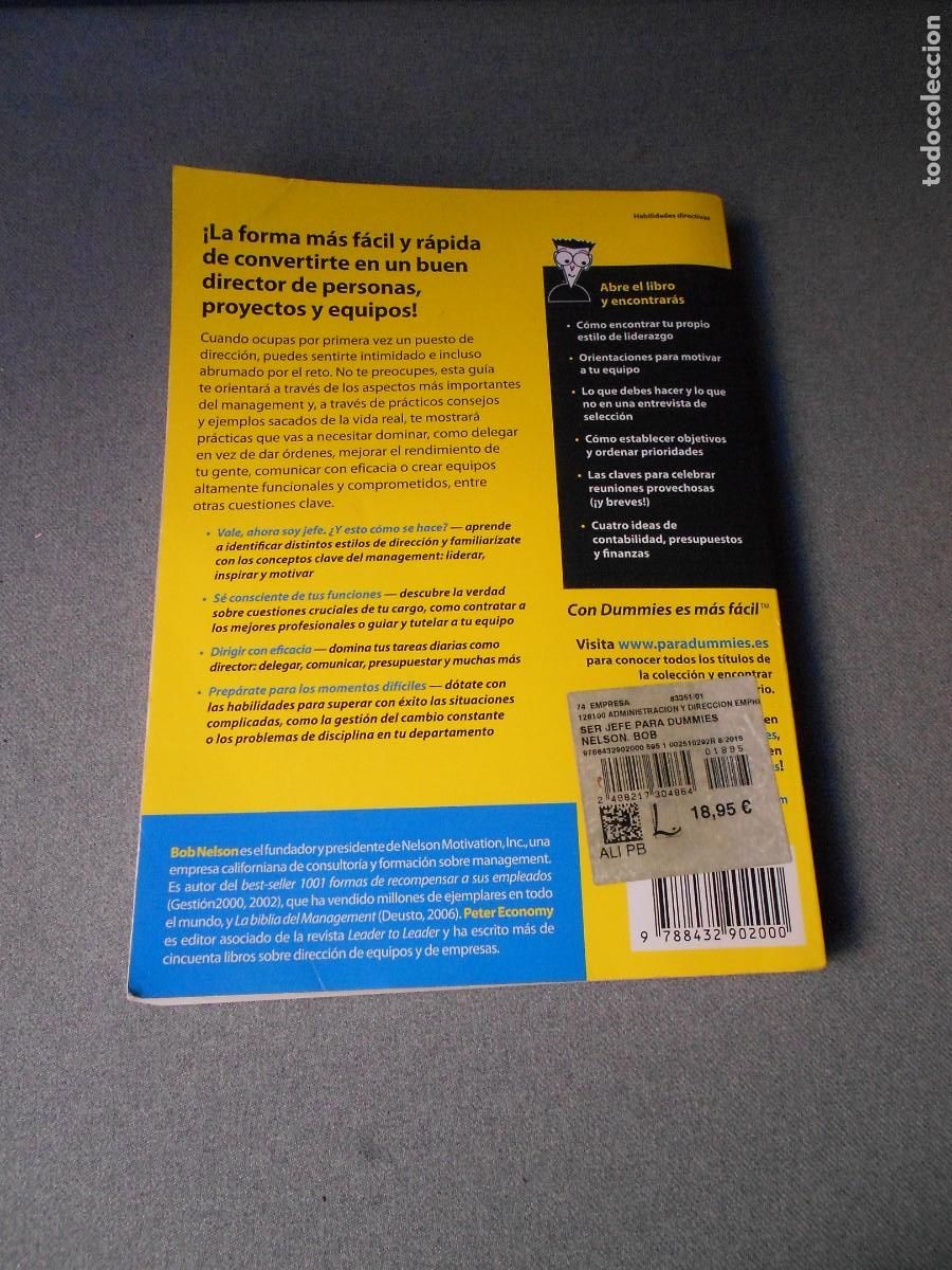 Libros de segunda mano: SER JEFE DE DUMMIES. BOB NELSON - Foto 8