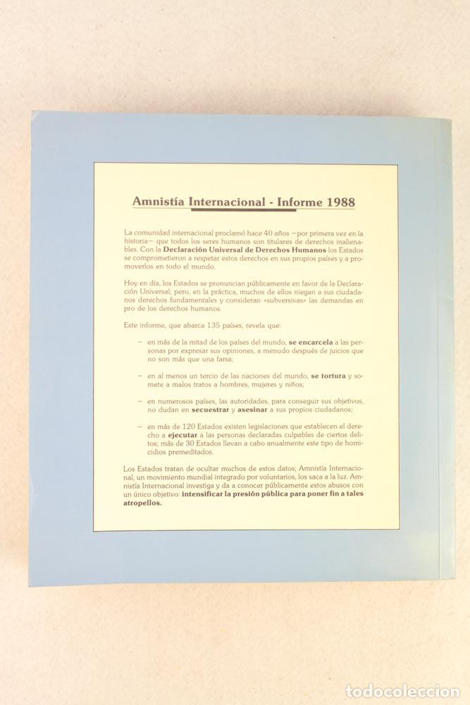 Libros de segunda mano: Informe 1988 - Amnist&iacute;a Internacional - Foto 2
