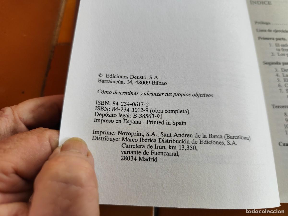 Libros de segunda mano: COMO DETERMINAR Y ALCANZAR TUS PROPIOS OBJETIVOS / CJA385 / DEUSTO / - Foto 8