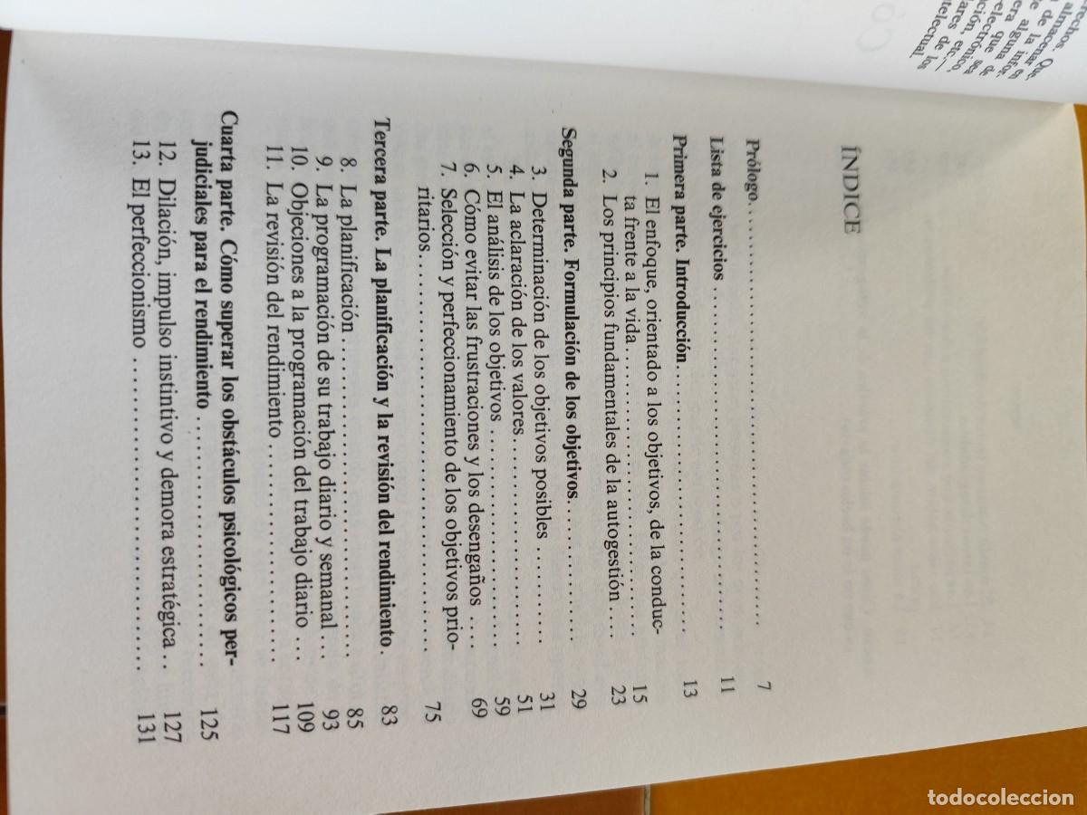 Libros de segunda mano: COMO DETERMINAR Y ALCANZAR TUS PROPIOS OBJETIVOS / CJA385 / DEUSTO / - Foto 9