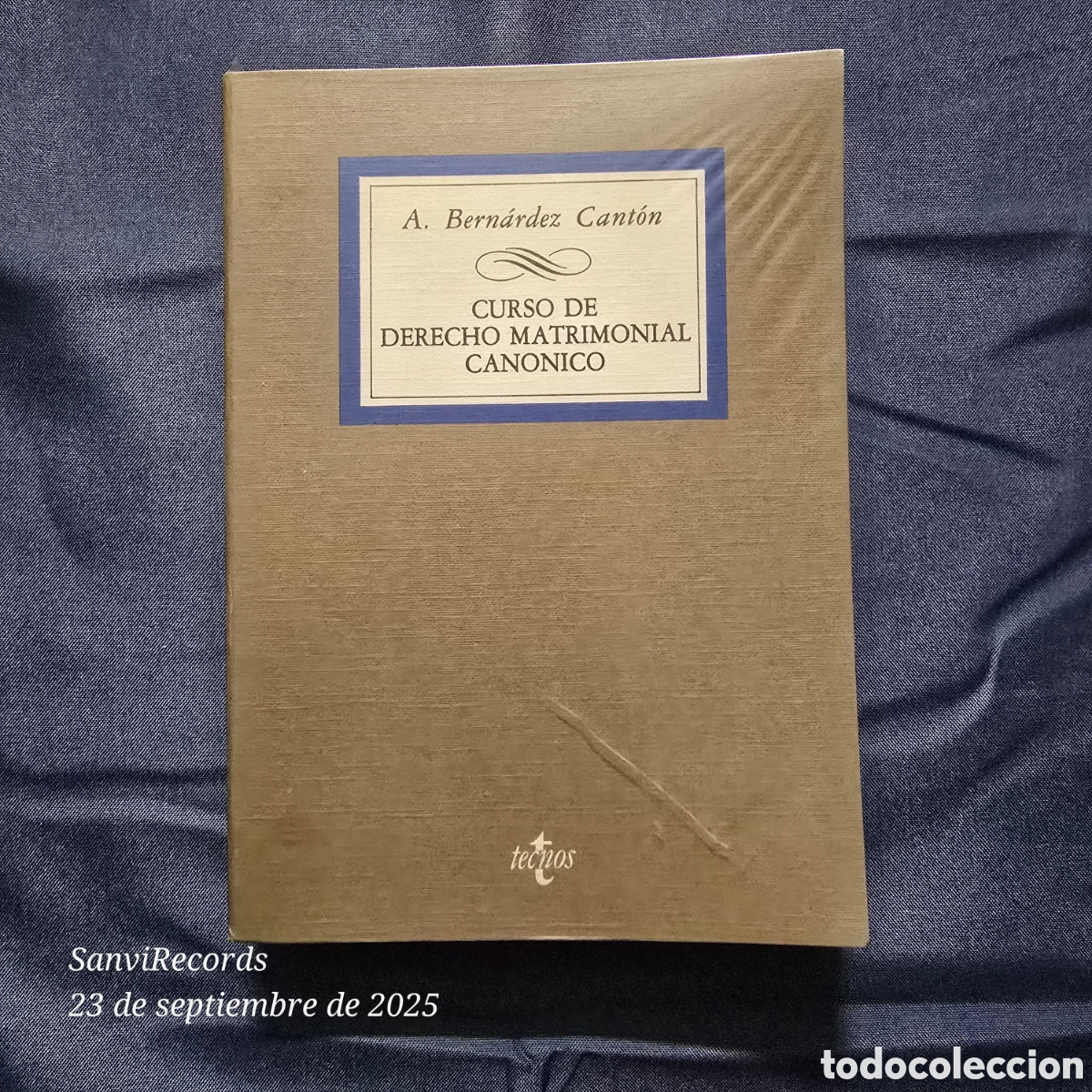 Gebrauchte B&uuml;cher: CURSO DE DERECHO MATRIMONIAL CANONICO (A. BERN&Aacute;RDEZ CANT&Oacute;N) (TECNOS)