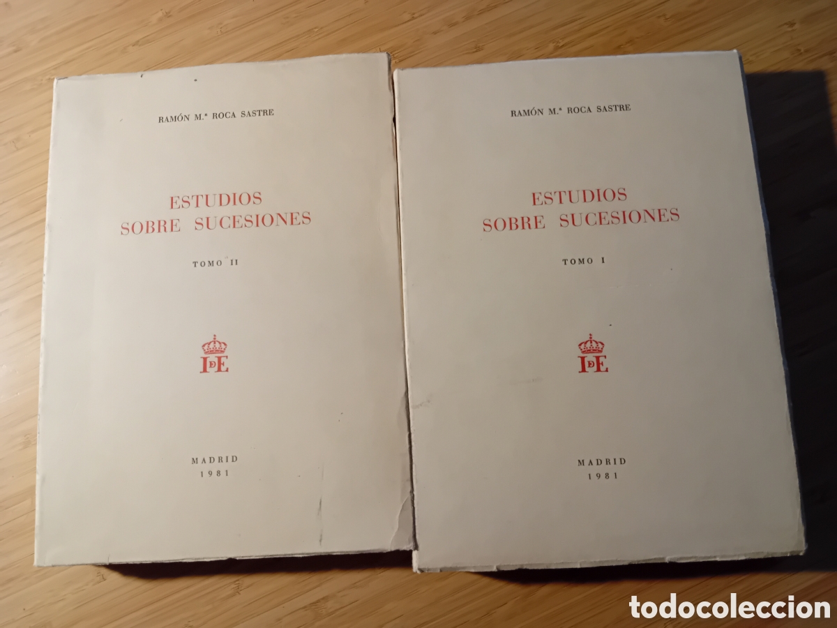 Gebrauchte B&uuml;cher: Estudios sobre sucesiones - Ram&oacute;n M&ordf; Roca Sastre (Instituto de Espa&ntilde;a 1981)