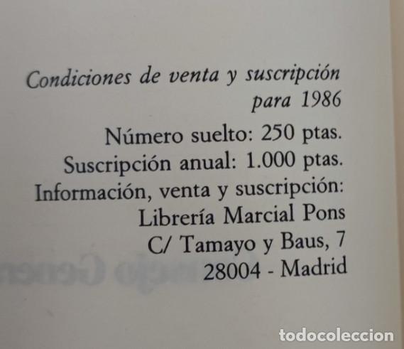 Libros de segunda mano: CONSEJO GENERAL DEL PODER JUDICIAL, N&ordm; 4 1986, LIBRO - Foto 5