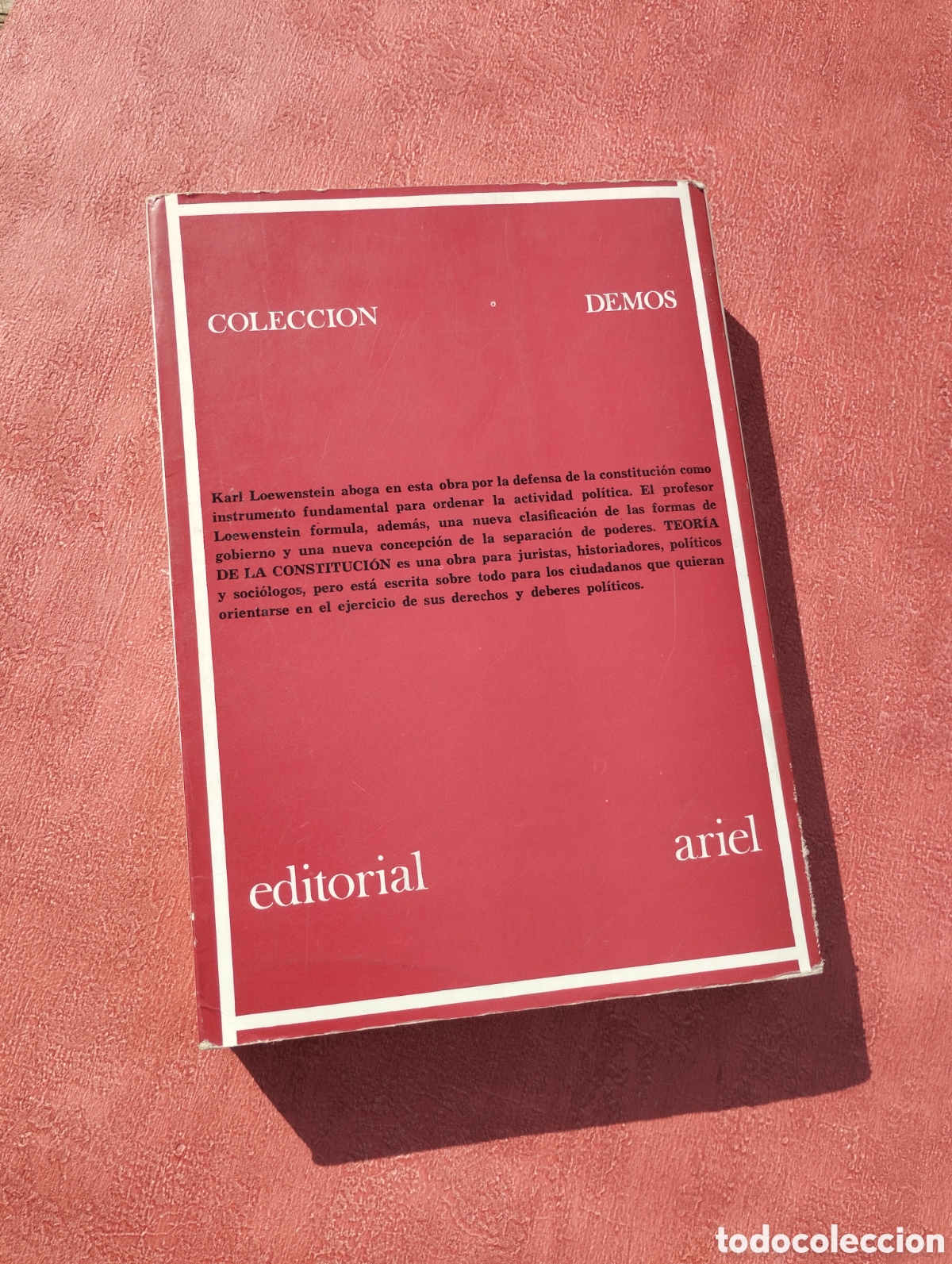 Libros de segunda mano: Teor&iacute;a de la Constituci&oacute;n. Karl Loewenstein. - Foto 2