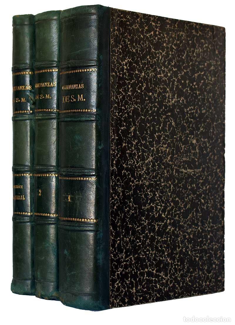Libros de segunda mano: Ordenanzas de S. M. 3 tomos - Jos&eacute; Mu&ntilde;iz y Terrones