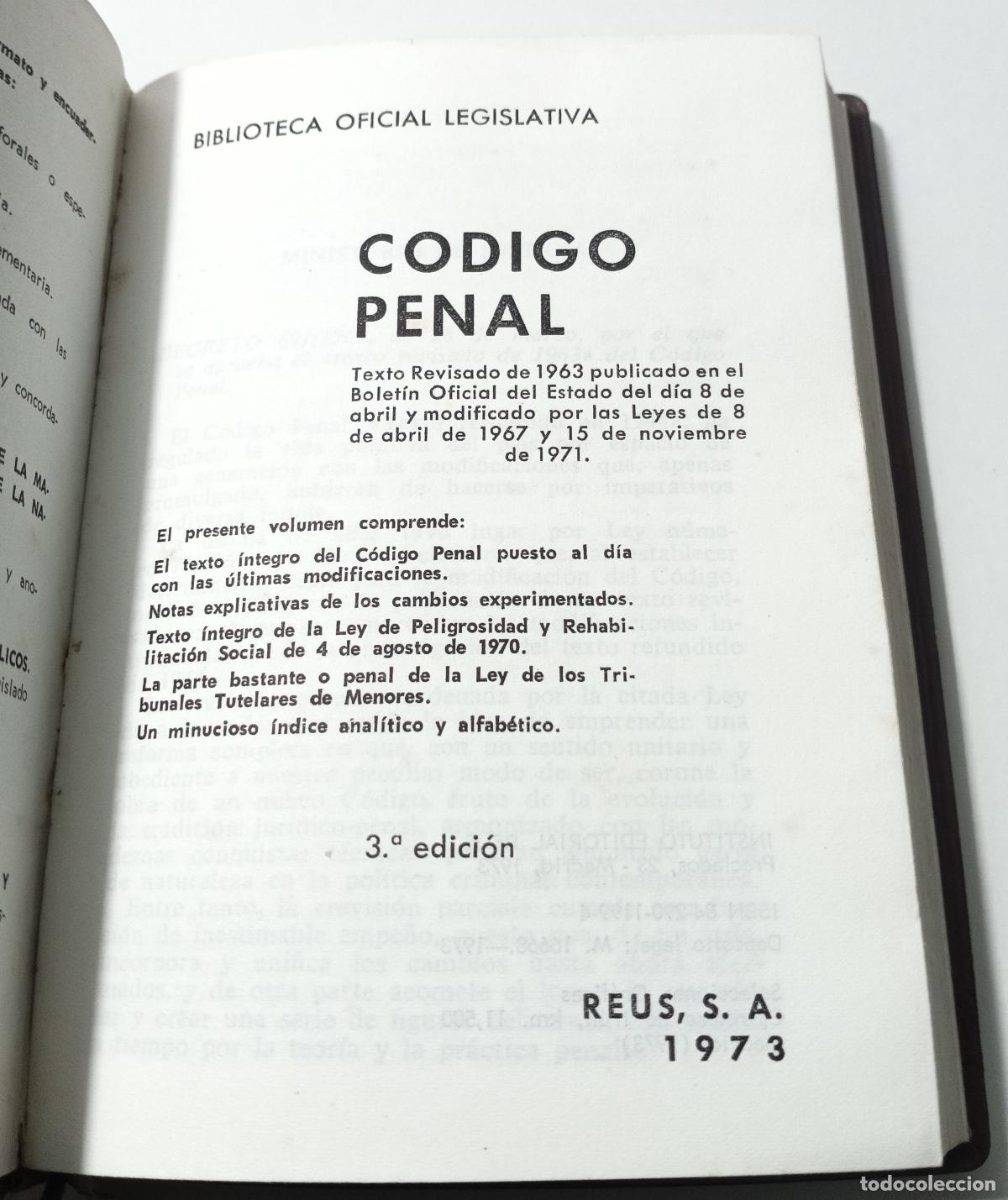 Libros de segunda mano: Codigo penal y legislacion complementaria - Foto 1