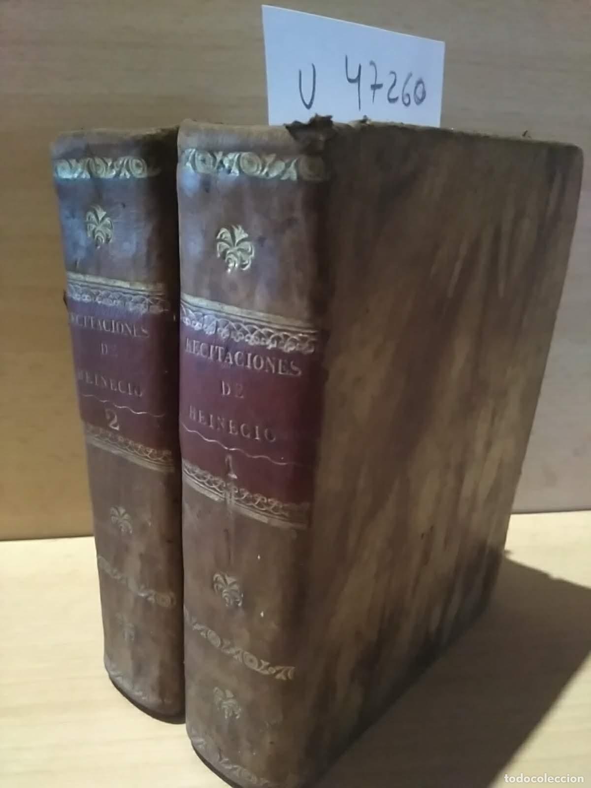 Libri di seconda mano: D.L.C.B. - RECITACIONES DEL DERECHO CIVIL DE J. HEINECIO. Traduccion al castellano, enriquecida con