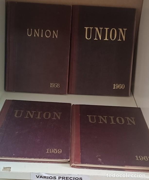 Libri di seconda mano: UNI&Oacute;N - Montep&iacute;o Uni&oacute;n Empleados Matadero Barcelona - 4 Tomos - Autores Varios - Editores Varios - 1