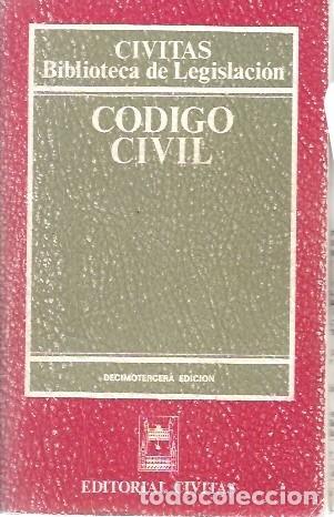 Libros de segunda mano: CODIGO CIVIL 1990 CIVITAS - Foto 1