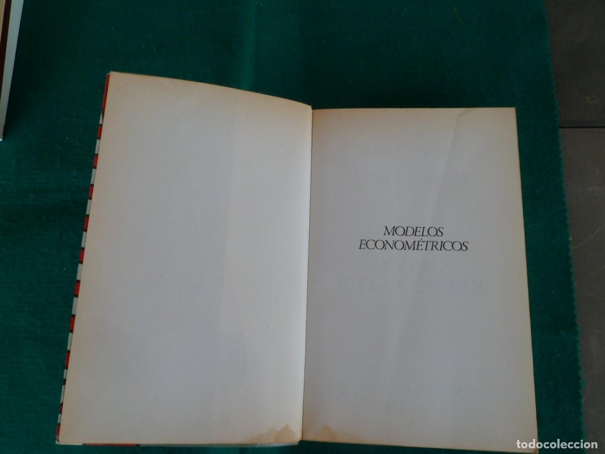 Libros de segunda mano: MODELOS ECONOM&Eacute;TRICOS - Foto 4