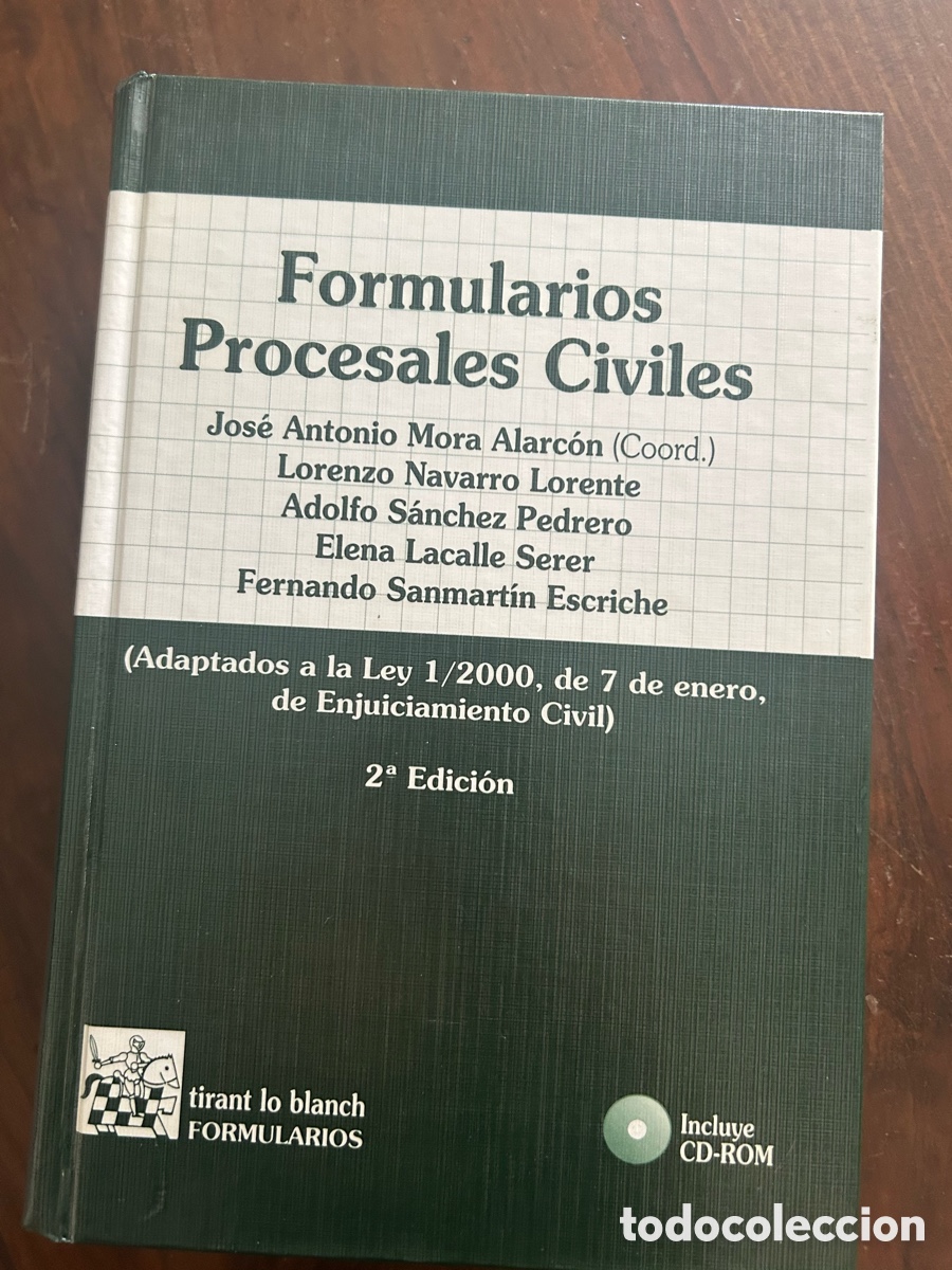 Libros de segunda mano: Formularios Procesales Civiles. Varios Autores. Ed. Tirant lo Blanch