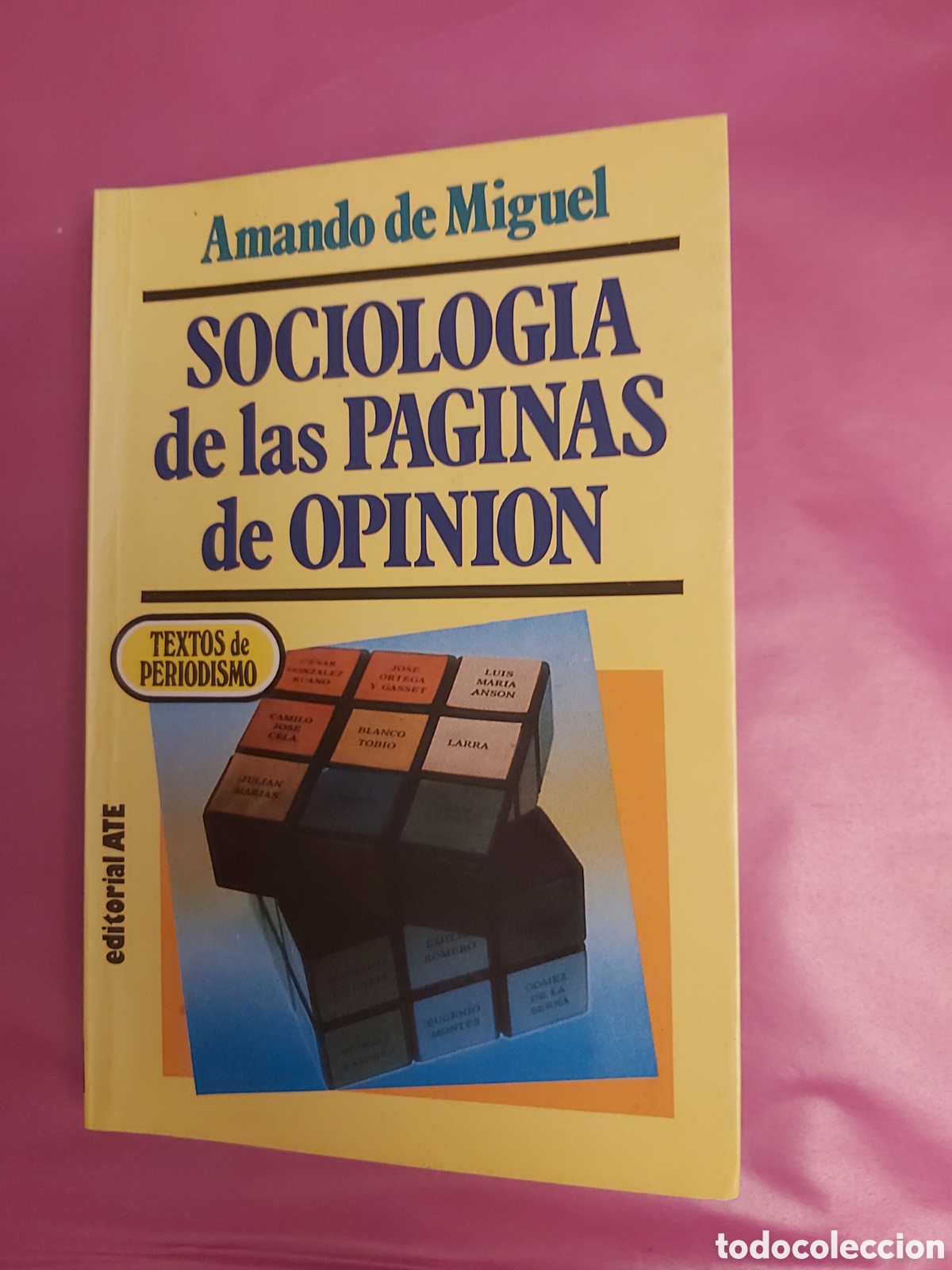 Libros de segunda mano: SOCIOLOG&Iacute;A DE LAS P&Aacute;GINAS DE OPINI&Oacute;N AMANDO DE MIGUEL EDITORIAL ATE 1982