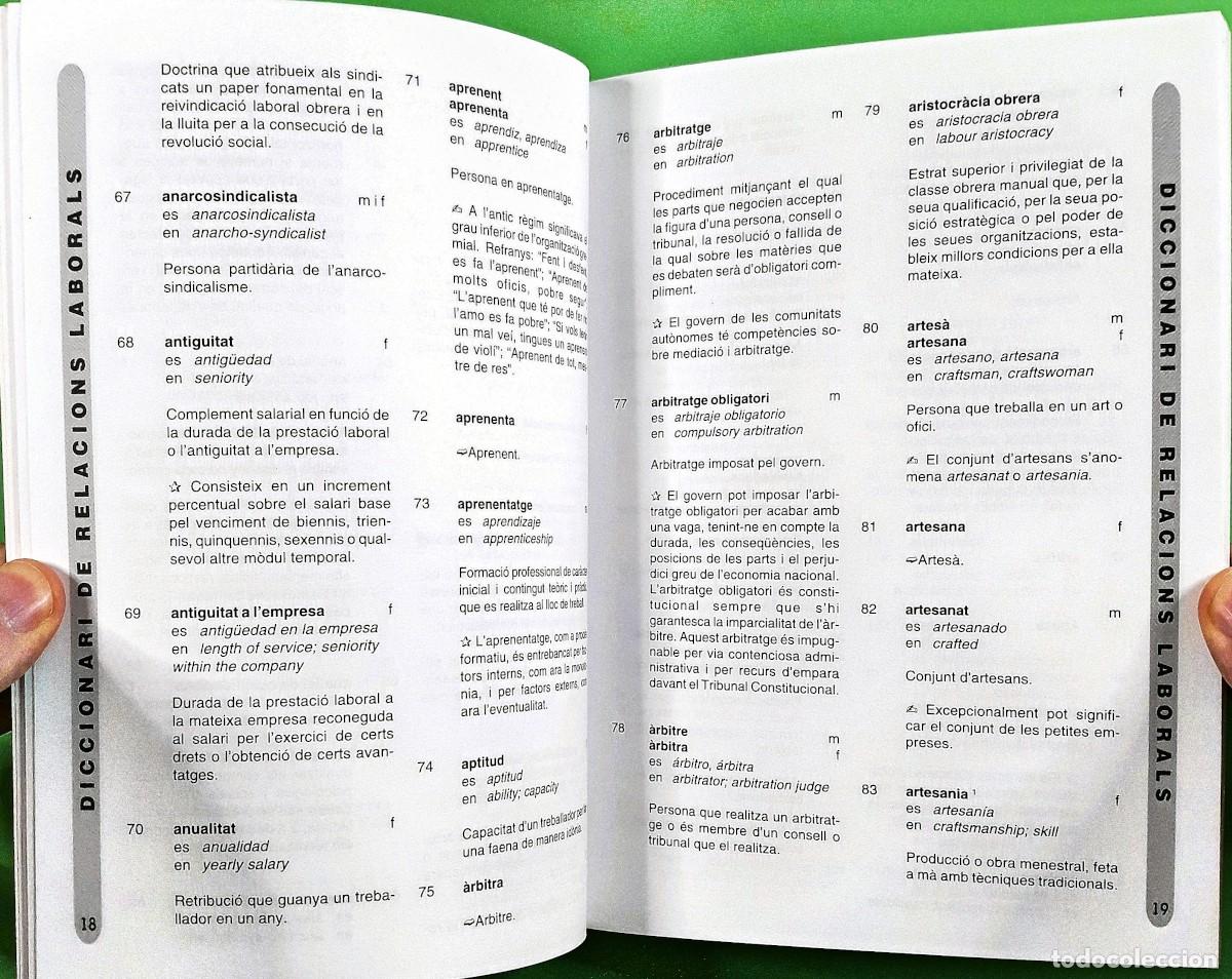 Libros de segunda mano: Diccionari de relacions laborals - CS CCOO PV - Foto 4