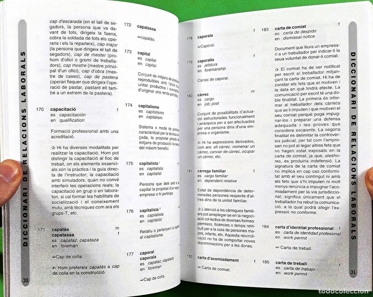Libros de segunda mano: Diccionari de relacions laborals - CS CCOO PV - Foto 5