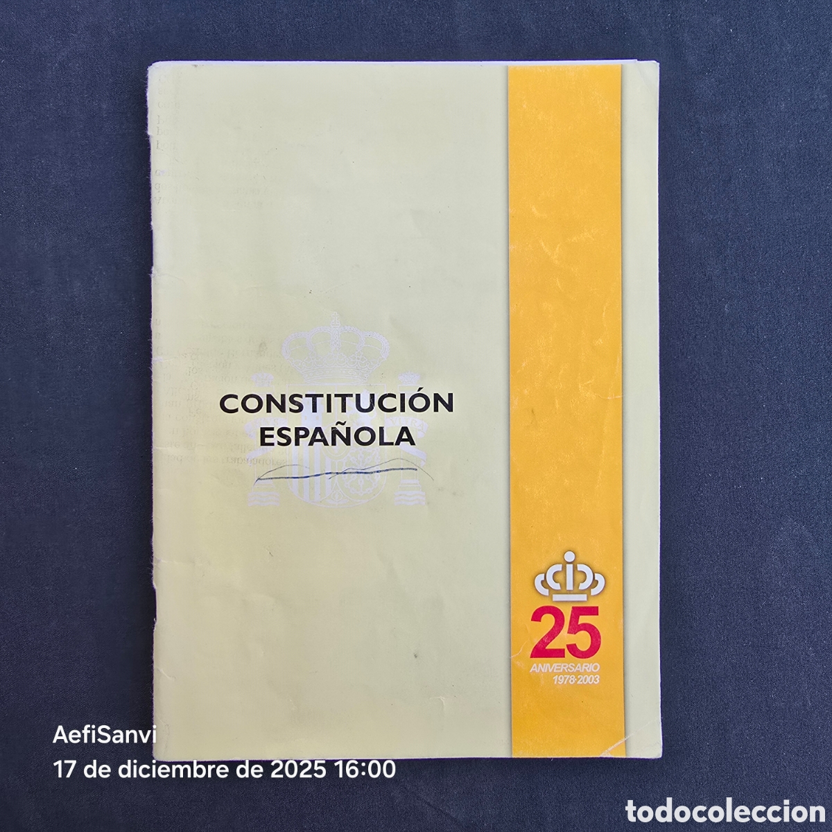 Libros de segunda mano: CONSTITUCI&Oacute;N ESPA&Ntilde;OLA (25 ANIVERSARIO) - Foto 1