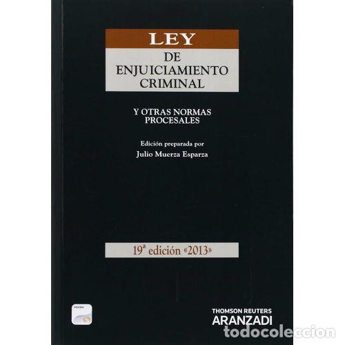 Libri di seconda mano: Ley de Enjuiciamiento Criminal - Muerza Esparza, Julio - Aranzadi - C&oacute;digo B&aacute;sico, 19&ordf; Edici&oacute;n