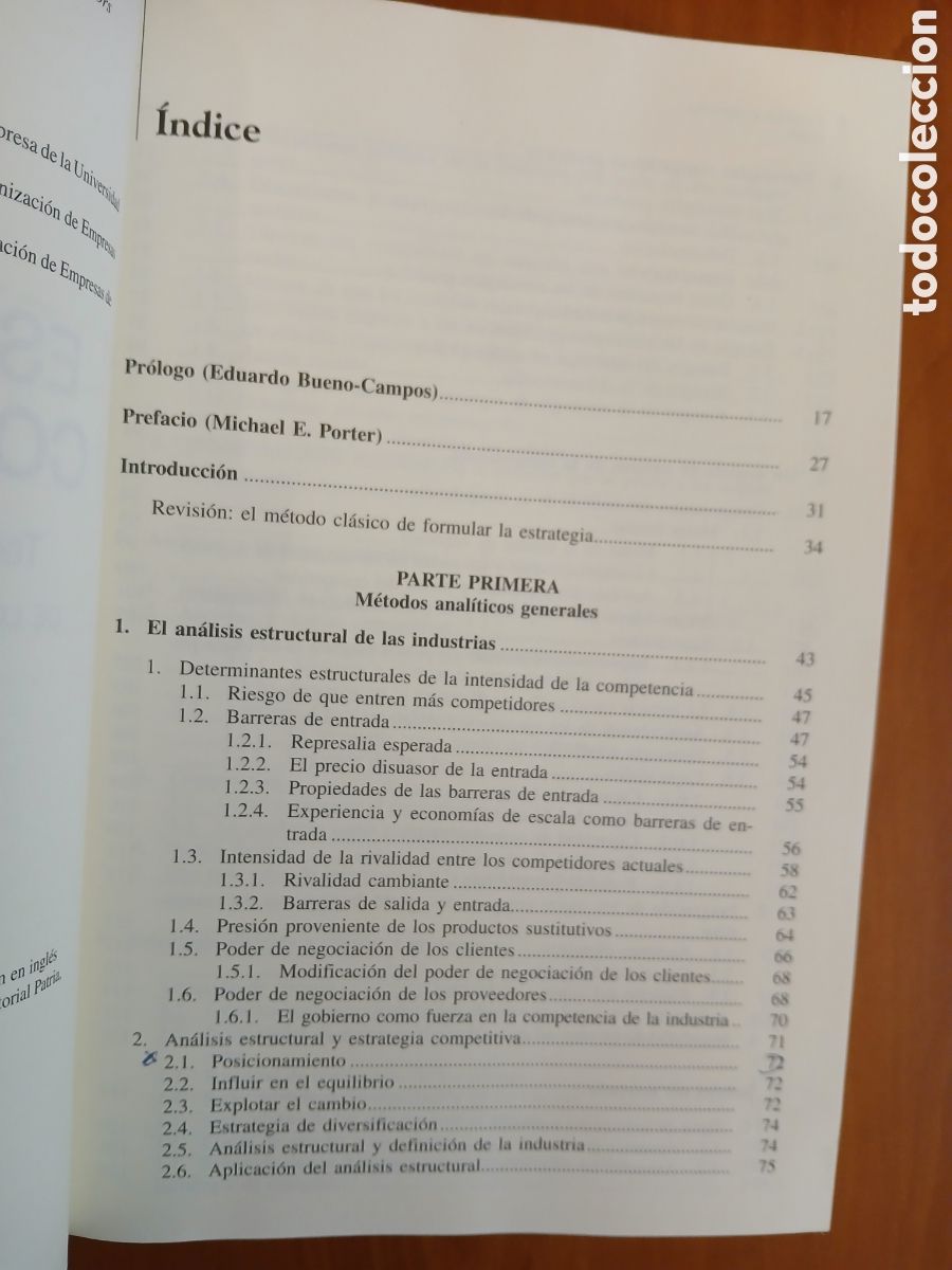 Libros de segunda mano: Estrategia Competitiva. Michael E. Porter. - Foto 4