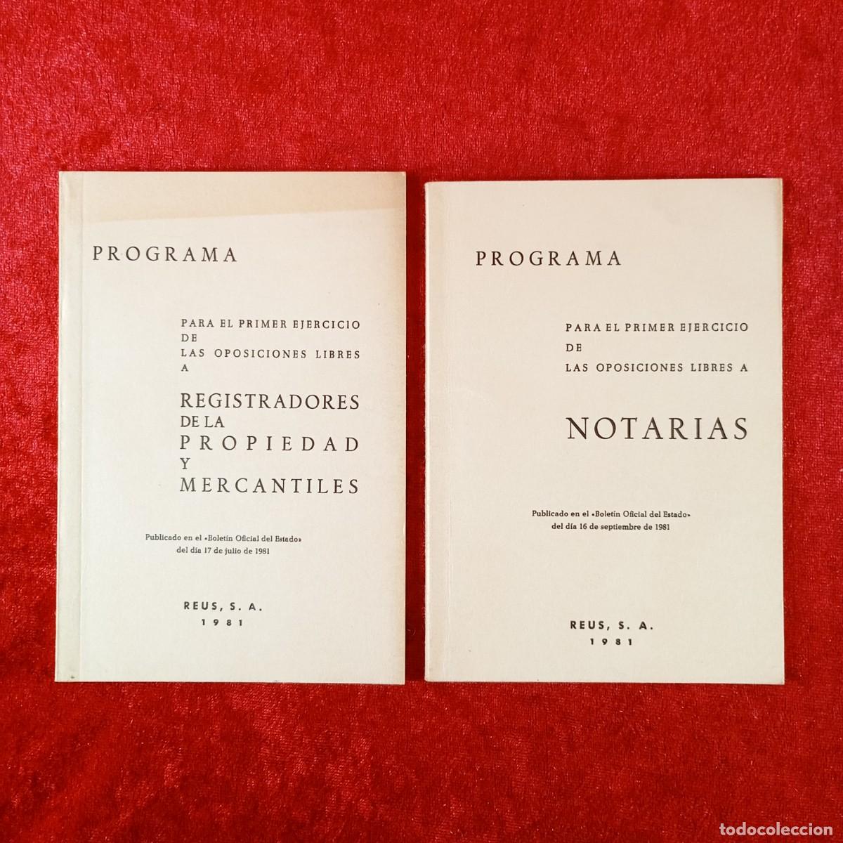 Libros de segunda mano: PROGRAMA PARA EL PRIMER EJERCICIO DE LAS OPOSICIONES LIBRES A... - LOTE 2 LIBROS - BOE - 1981 / 1477 - Foto 1