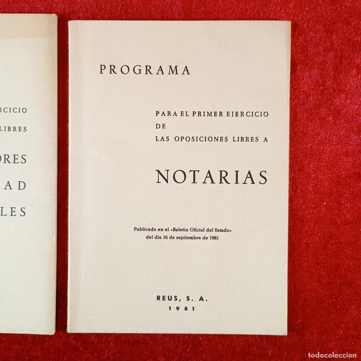 Libros de segunda mano: PROGRAMA PARA EL PRIMER EJERCICIO DE LAS OPOSICIONES LIBRES A... - LOTE 2 LIBROS - BOE - 1981 / 1477 - Foto 3