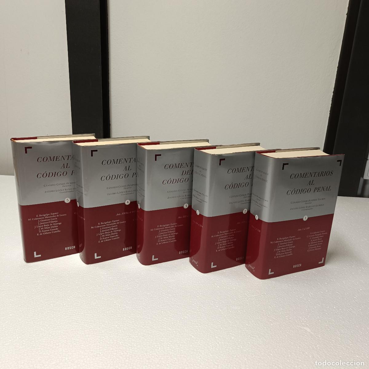 Libros de segunda mano: COMENTARIOS AL CODIGO PENAL. BOSCH. CONDE PUMPIDO. BARJA DE QUIROGA. 2007. 5 TOMOS OBRA COMPLETA.