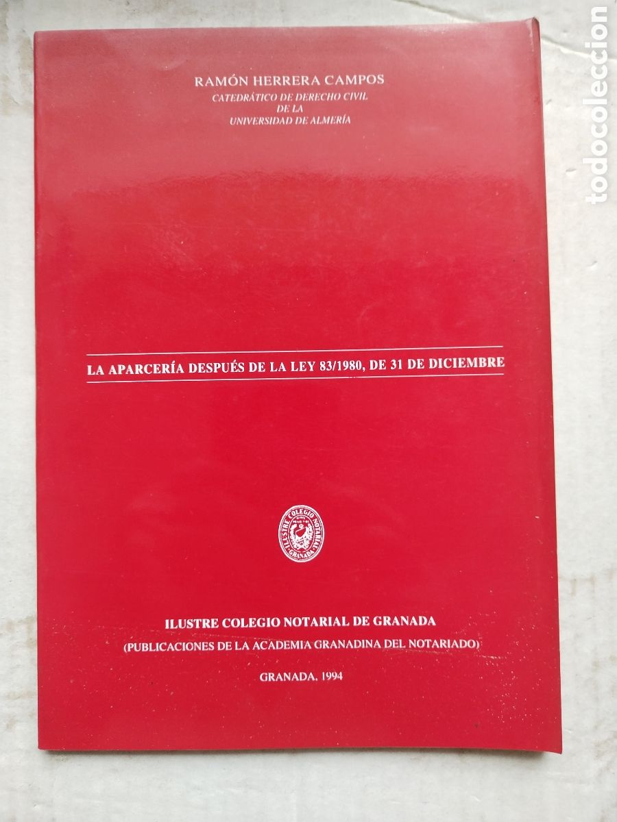 Libri di seconda mano: LA APARCERIA DESPU&Eacute;S DE LA LEY 83/1980 DE 31 DE DICIEMBRE