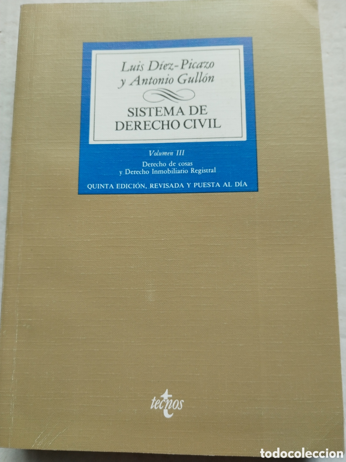 Libri di seconda mano: SISTEMA DE DERECHO CIVIL/TECNOS
