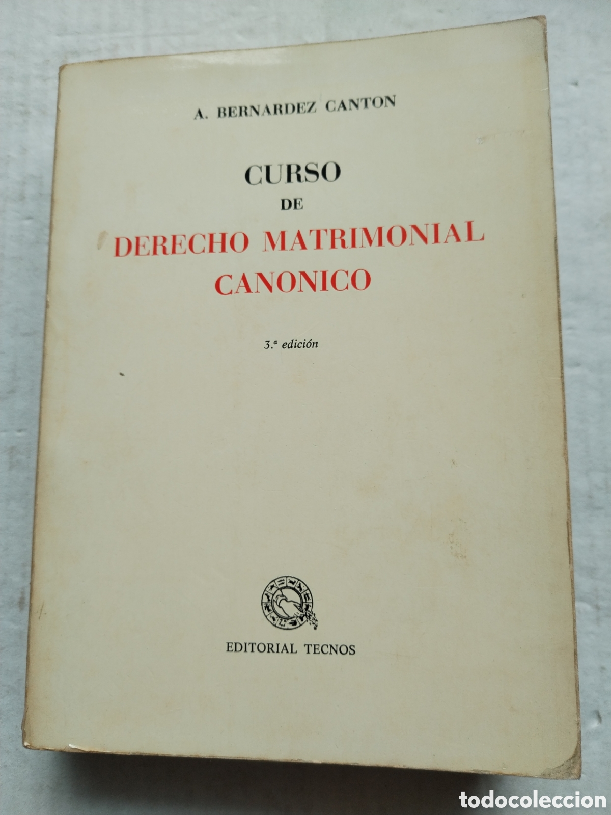Libri di seconda mano: CURSO DE DERECHO MATRIMONIAL CANONICO/BERNARDEZ CANTON
