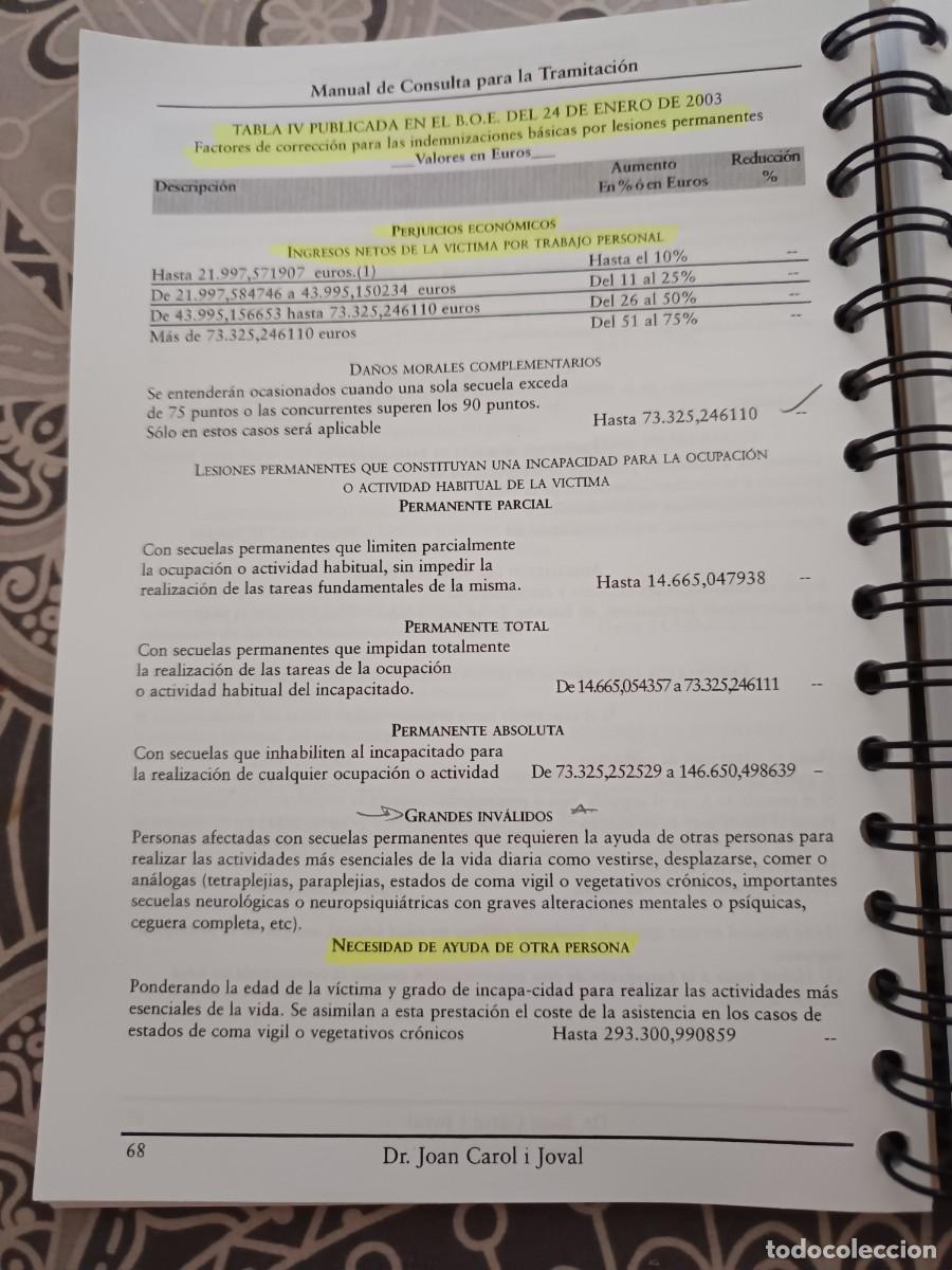 Libros de segunda mano: Valoraci&oacute;n del Da&ntilde;o Corporal - Foto 3