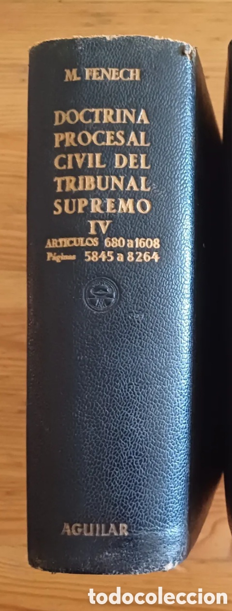 Gebrauchte B&uuml;cher: Doctrina Procesal Civil del Tribunal Supremo volumen IV M Fenech