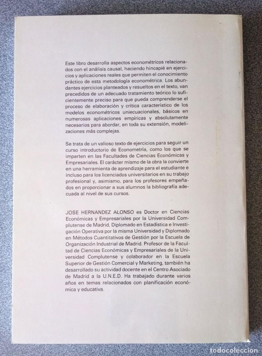 Libros de segunda mano: Ejercicios De Econ&oacute;metria Jos&eacute; Hern&aacute;ndez Alonso - Foto 11