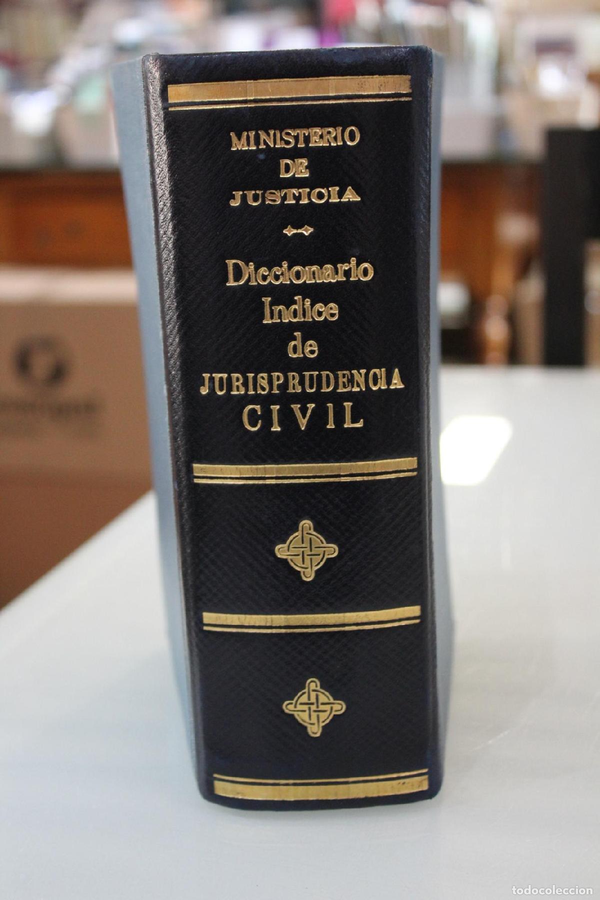 Libri di seconda mano: Diccionario &iacute;ndice de Jurisprudencia Civil 1947-1956. - Ministerio De Justicia.