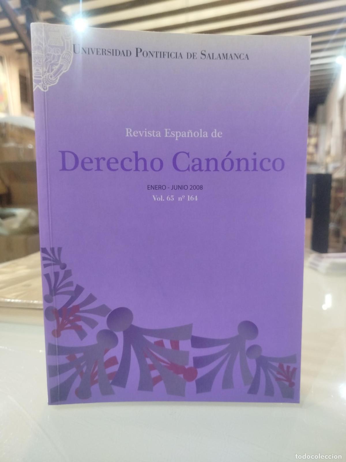 Second hand books: Revista Espa&ntilde;ola de Derecho Can&oacute;nico. Vol. 65 N&ordm;164 -