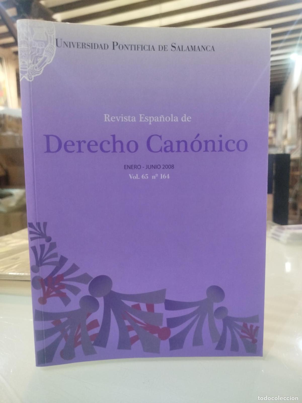 Second hand books: Revista Espa&ntilde;ola de Derecho Can&oacute;nico. Vol. 65 N&ordm;164 -
