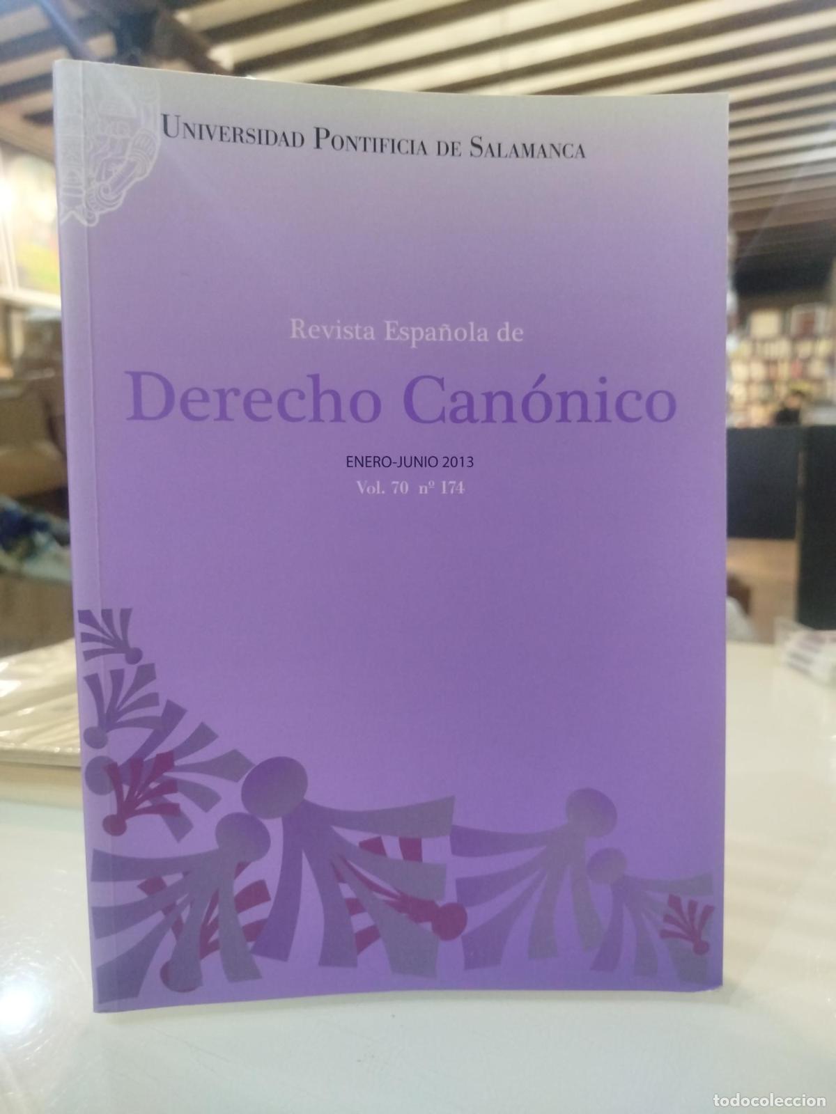 Second hand books: Revista Espa&ntilde;ola de Derecho Can&oacute;nico. Vol. 70 N&ordm;174 -