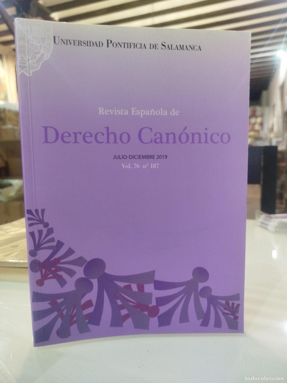 Second hand books: Revista Espa&ntilde;ola de Derecho Can&oacute;nico. Vol. 76 N&ordm;187 -