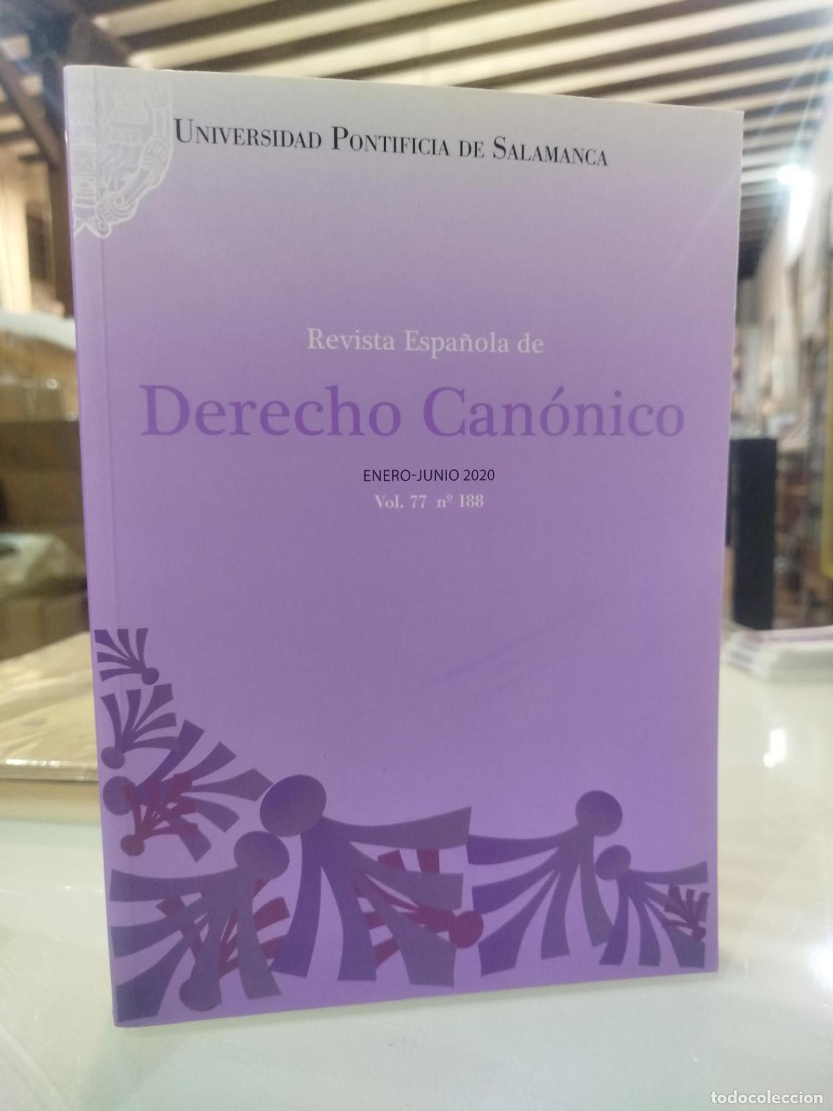 Second hand books: Revista Espa&ntilde;ola de Derecho Can&oacute;nico. Vol. 77 N&ordm;188 -