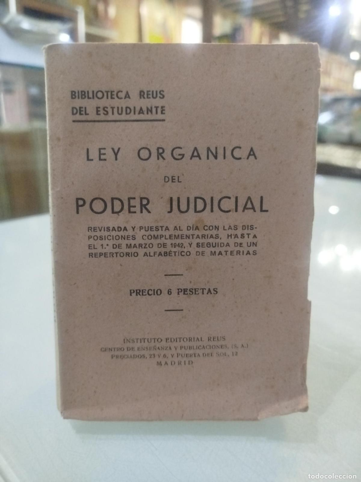 Second hand books: Ley Organica del Poder Judicial de 15 de Sepiembrede 1870 -