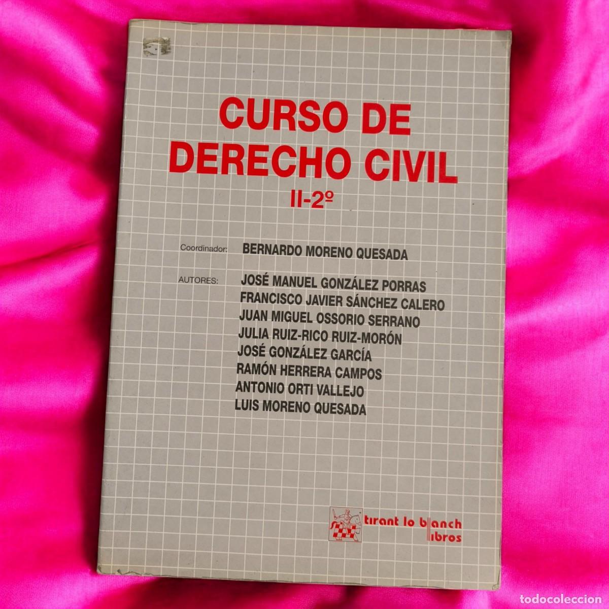Libros de segunda mano: Curso De Derecho Civil II &ndash; 2&ordm; &ndash; Tirant Lo Blanch &ndash; Obra De Referencia Jur&iacute;dica Espa&ntilde;ola