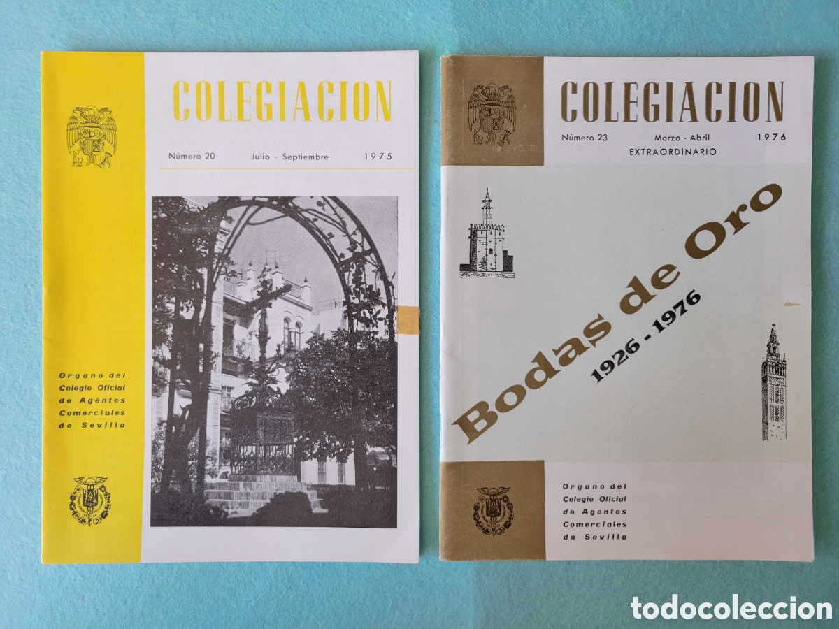 Libros de segunda mano: 2 ANTIGUOS BOLETINES COLEGIO OFICIAL DE AGENTES COMERCIALES DE SEVILLA