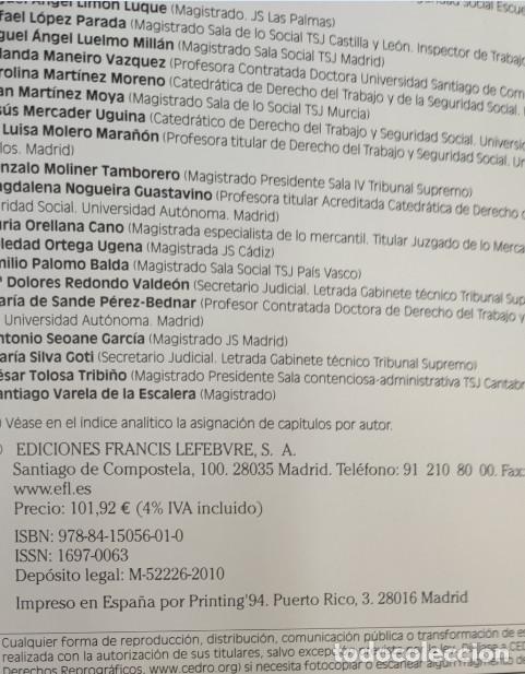 Libros de segunda mano: MEMENTO PRACTICO, PROCEDIMIENTO LABORAL 2011 2012, FRANCIS LEFEBVRE, LIBRO - Foto 4