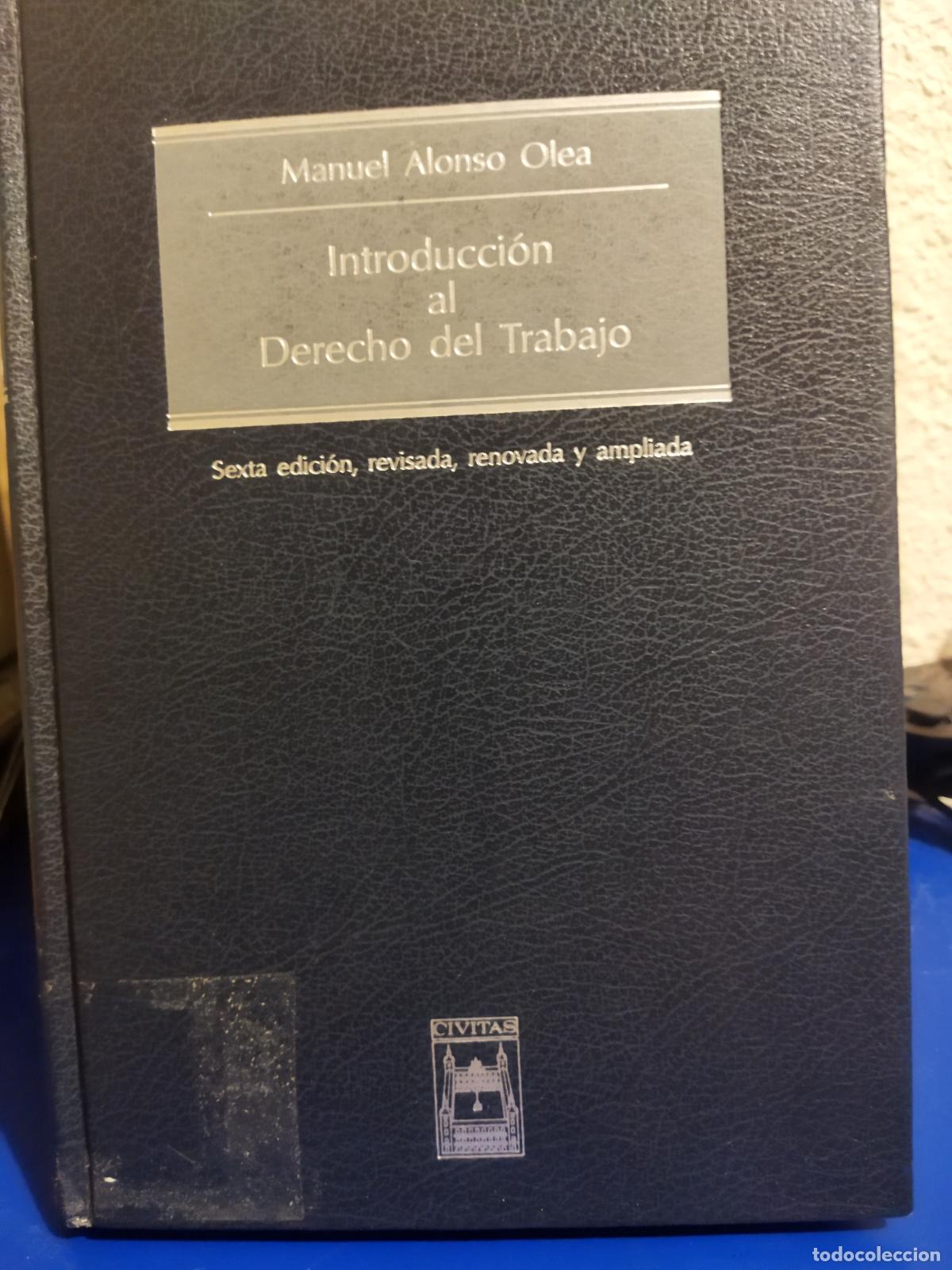 Libros de segunda mano: Introducci&oacute;n al derecho del trabajo