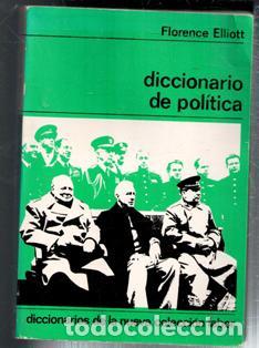 Libros de segunda mano: Diccionario de pol&iacute;tica, Florence Elliot