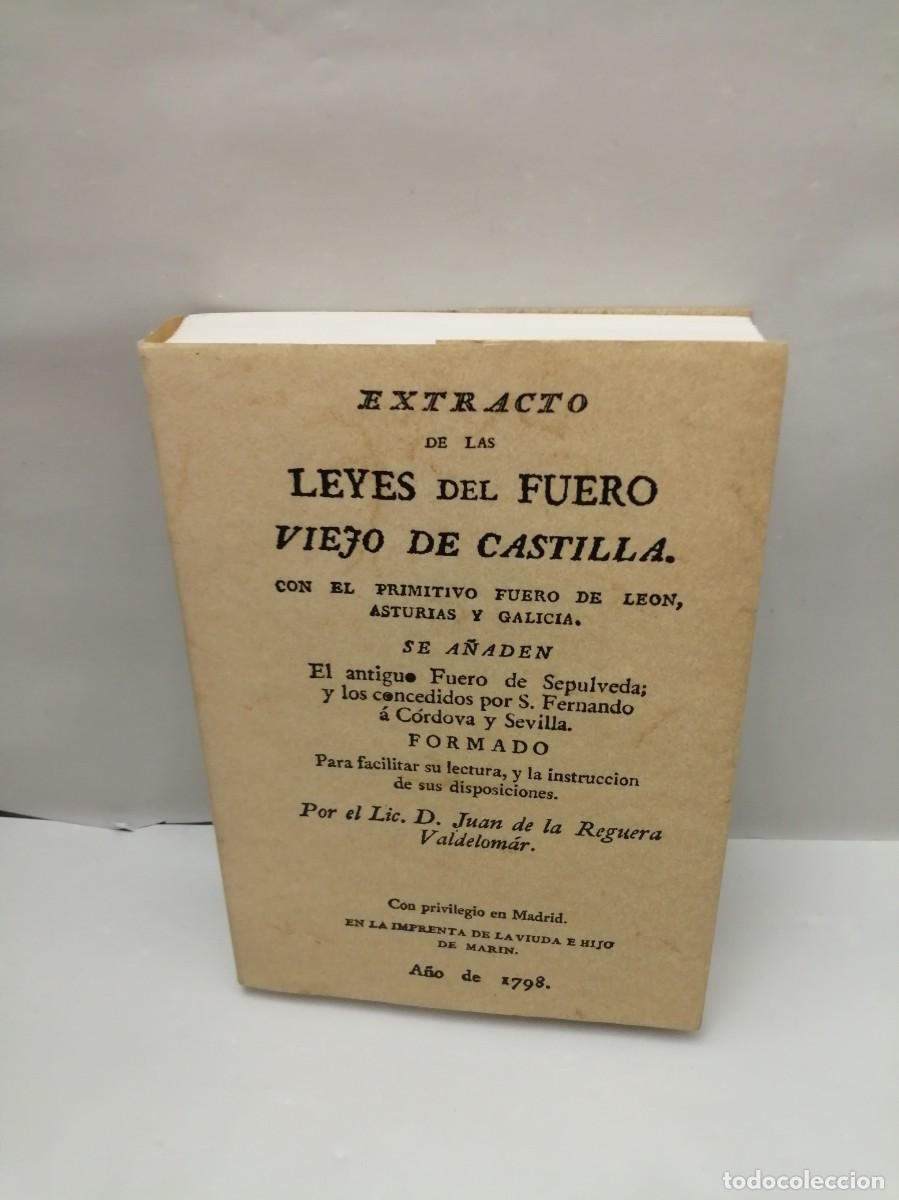 Second hand books: Extracto de las Leyes del Fuero Viejo de Castilla (Edici&oacute;n facs&iacute;mil)