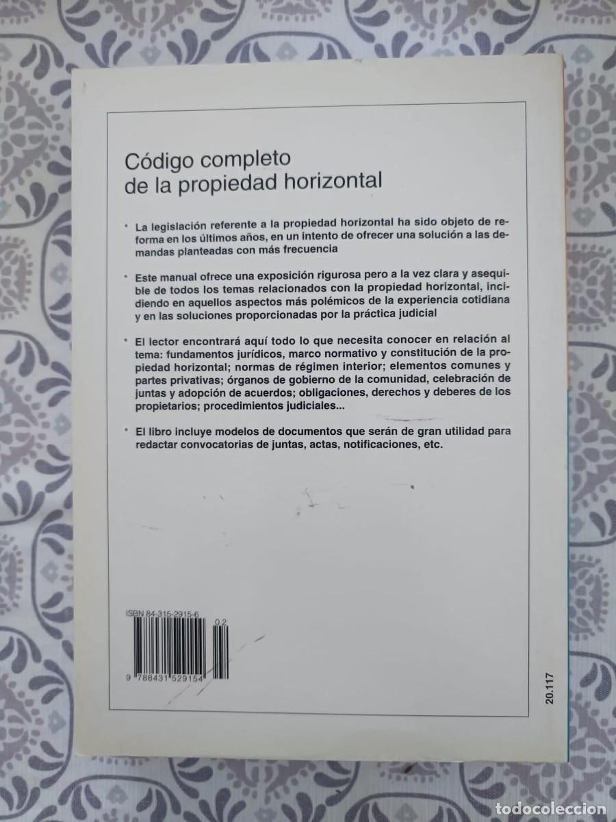 Libros de segunda mano: C&oacute;digo completo de la Propiedad Horizontal - Foto 2