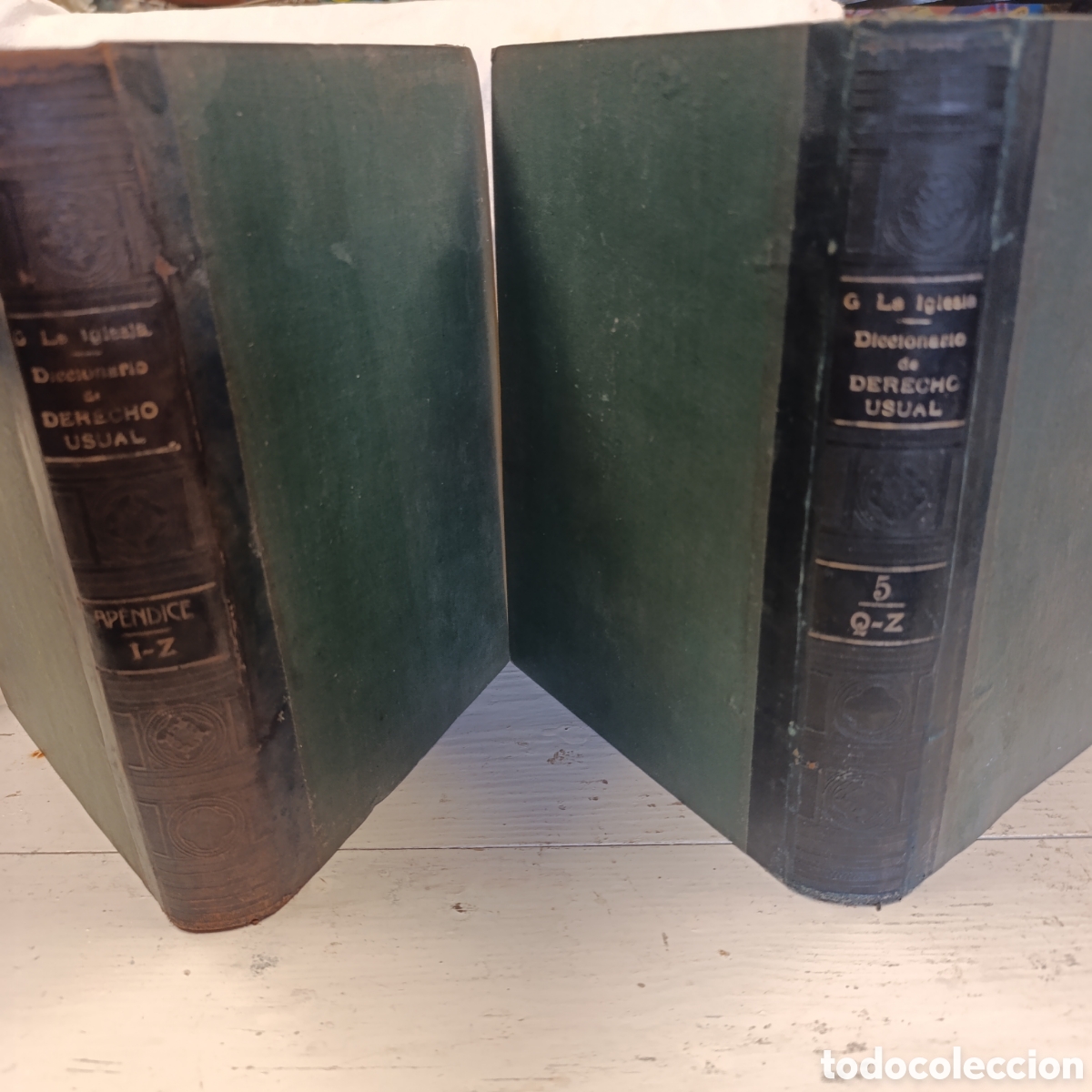 Libros de segunda mano: libros &rdquo;Diccionario Pr&aacute;ctico de Derecho Usual&rdquo;, obra del abogado Gustavo La Iglesia,principios S.XX