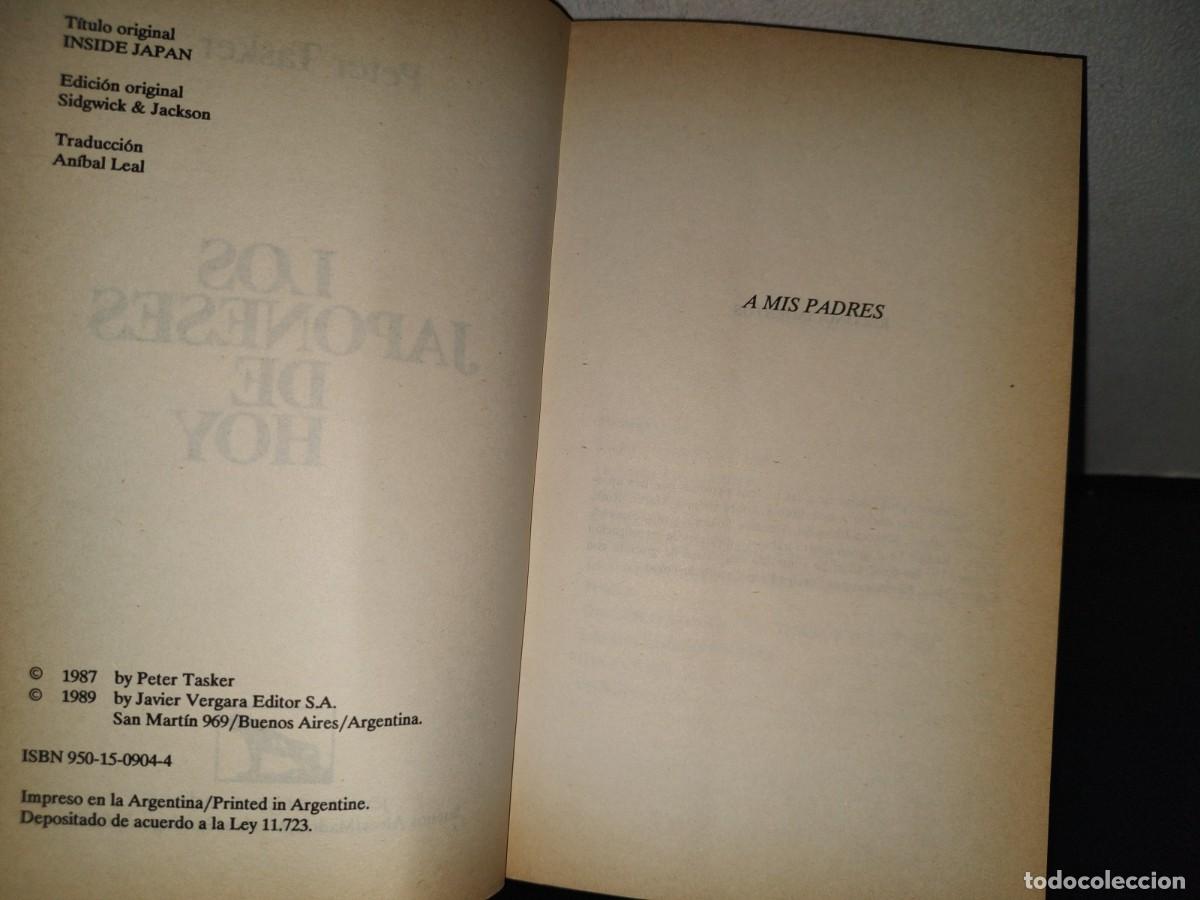 Libros de segunda mano: 211- LOS JAPONESES DE HOY - PETER TASKER - Foto 10