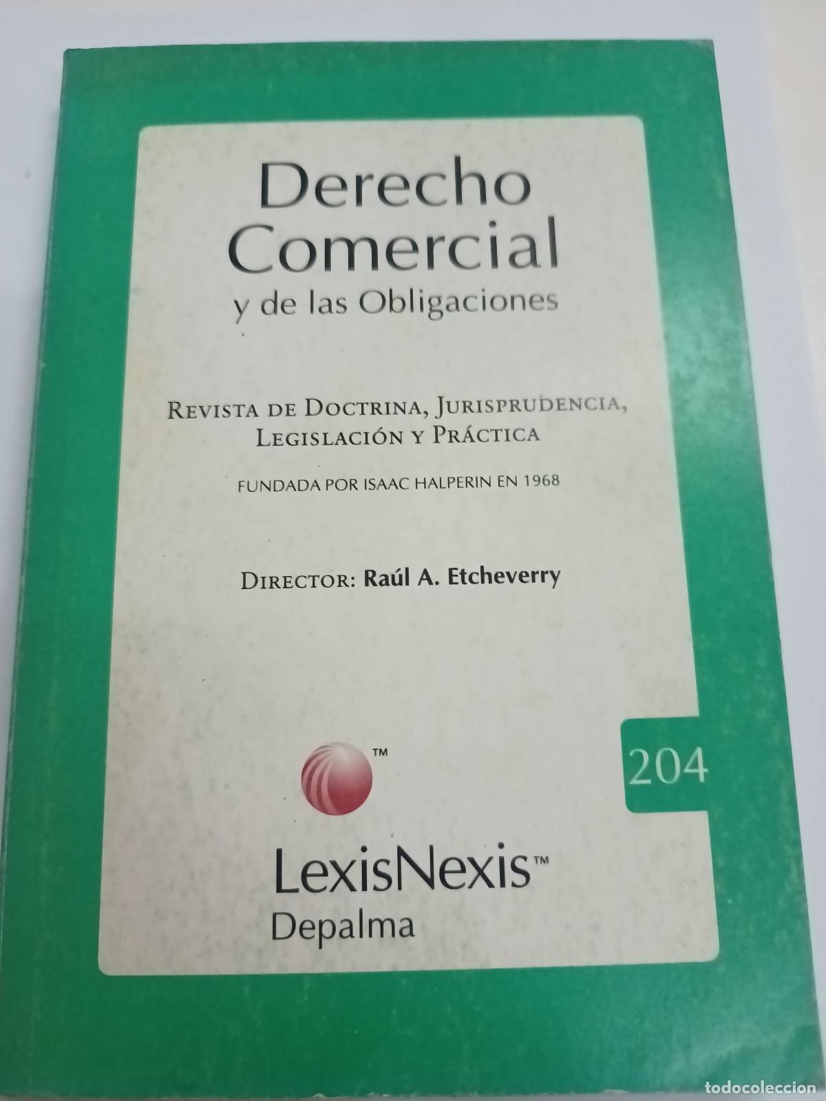 Livres d'occasion: Revista derecho comercial y de las obligaciones 204 - Ra&uacute;l Etcheverry